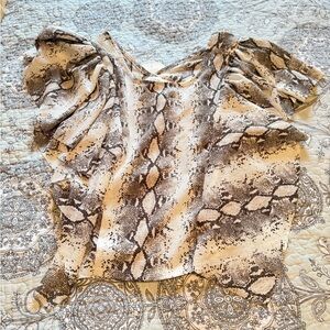 B. Original cute top NWT snakeskin print
